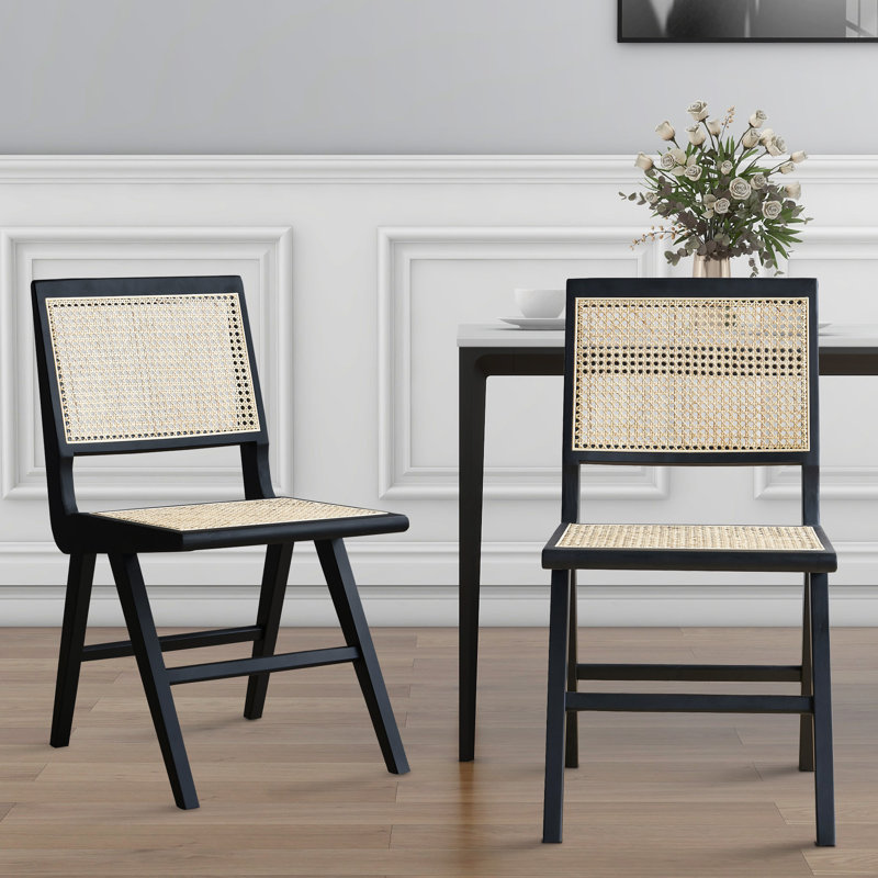 Bayou Breeze Arondell Solid Wood Cane Side Chair & Reviews | Wayfair